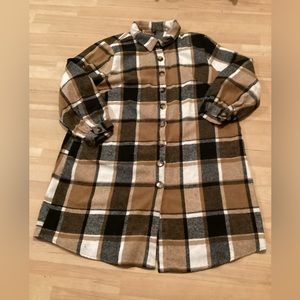 Flannel Long Coat